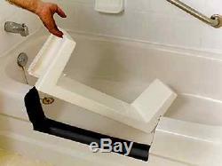 Walk-In Bath Tub Shower Easy Step-Through Saddle Insert DIY Conversion Kit NEW