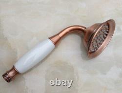 Wall Mounted Antique Copper Bathroom Rain Shower Faucet Set Tub Mixer Tap 2rg526