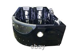 Whirlpool Bathtub Black Hot Tub Double Pump ORION Hydrotherapy 2 two persons