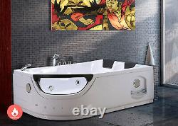 Whirlpool Bathtub Hot Tub Double Pump+Heater 16 jets Hydrotherapy 2 person ELITE