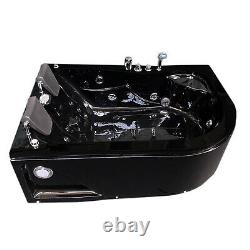 Whirlpool Bathtub Hot Tub massage BLACK HAVANA + Heater 2 persons Hydrotherapy