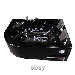 Whirlpool Bathtub Hot Tub massage BLACK VARADERO + Heater 2 persons Hydrotherapy