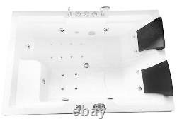 Whirlpool massage hydrotherapy 2 two persons corner 71 bathtub hot tub YELLOWST
