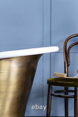 Witt & Berg Copper Bateau Bathtub Antique Brass Exterior / Enamel Interior